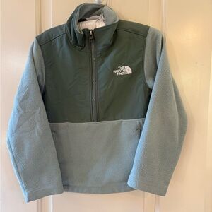 The North Face Kids Two-Tone Pullover Fleece Jacket - Sage Green